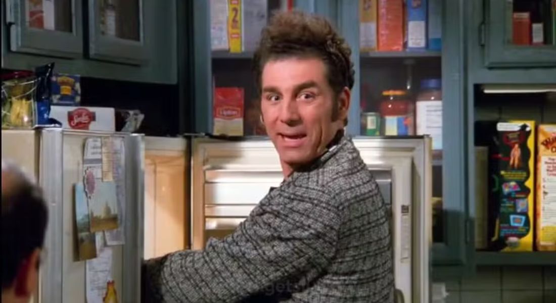 Michael Richards no papel de Kramer, em 'Seinfeld'