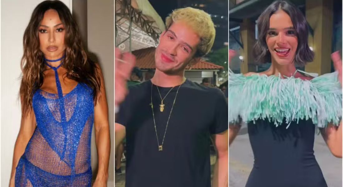 Sabrina Sato, João Guilherme e Bruna Marquezine foram alguns dos famosos presentes no sorteio das escolas de samba do Rio