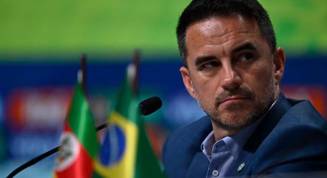 Rodrigo Caetano é o atual coordenador executivo geral das equipes masculinas da seleção brasileiro