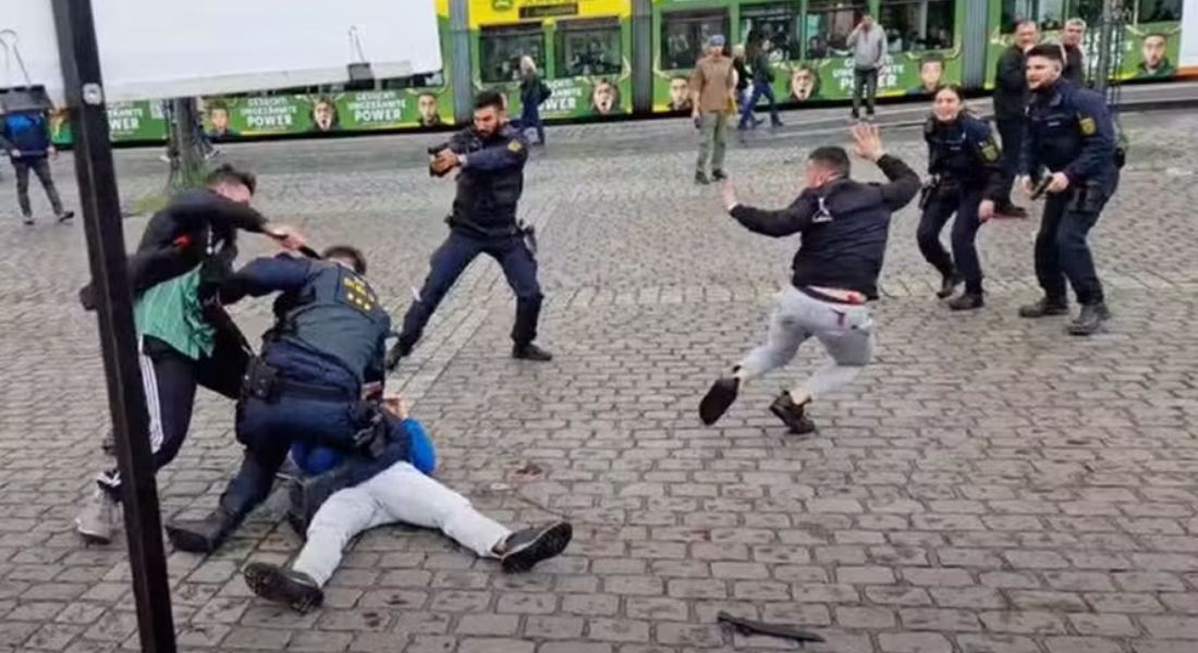 Homem ataca ativista político contra o islã a facadas na Alemanha; imagens são fortes