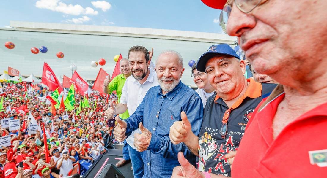  Lula durante Ato Unificado em Comemoração do 1&ordm; de Maio