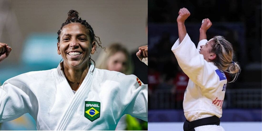 Rafaela Silva e Larissa Pimenta conquistam a medalha de prata no Grand Slam de Astana