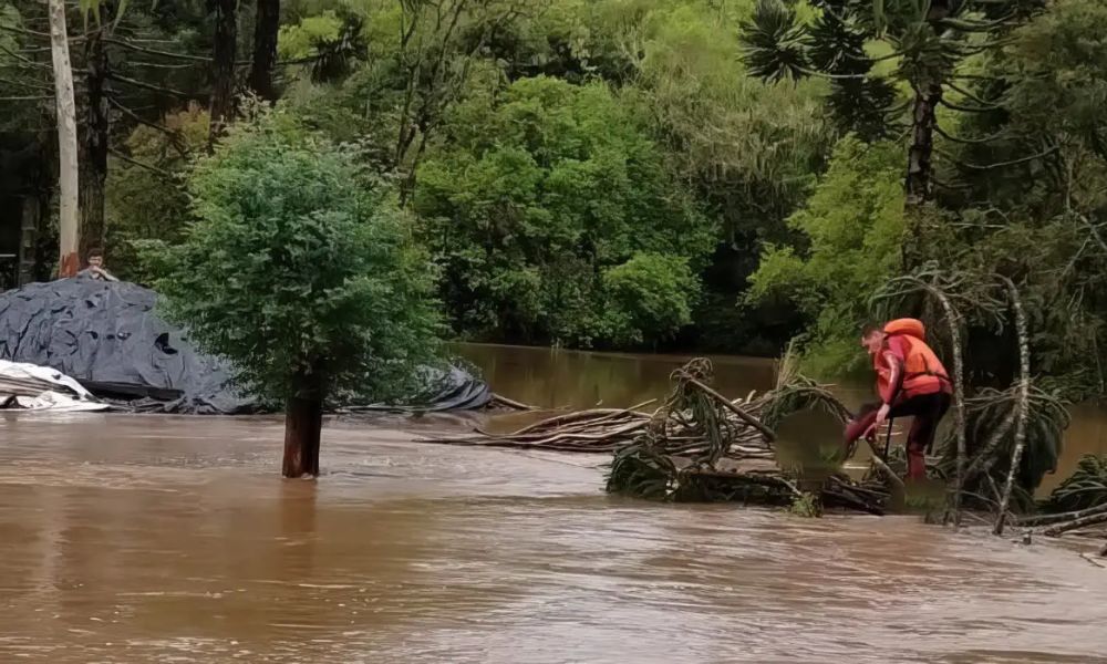 O maior risco é para as regiões próximas à divisa com o Rio Grande do Sul