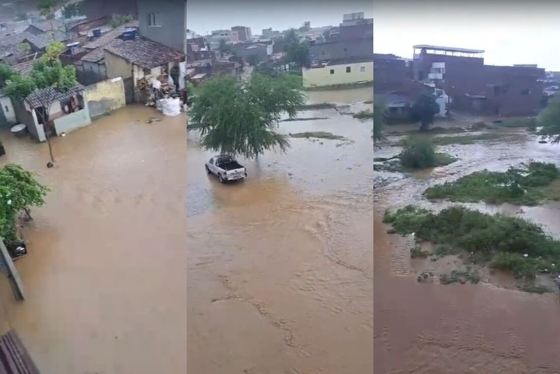 Chuvas atingem a cidade de Riacho das Almas, no Agreste