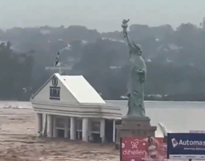 Loja da Havan é inundada no Rio Grande do Sul