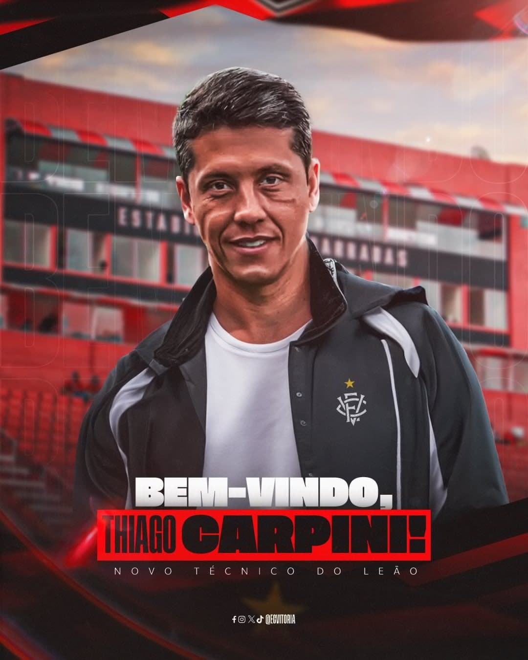 Thiago Carpini é o novo treinador do Vitória