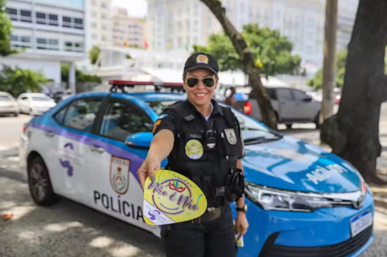 A Patrulha Maria da Penha da PM registraram 336 ações em todo o estado do Rio no carnaval