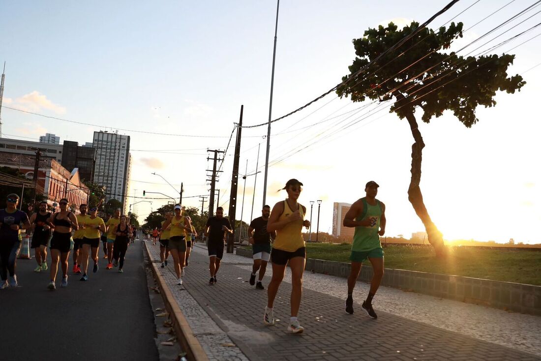 Estreia levou vários corredores à faixa