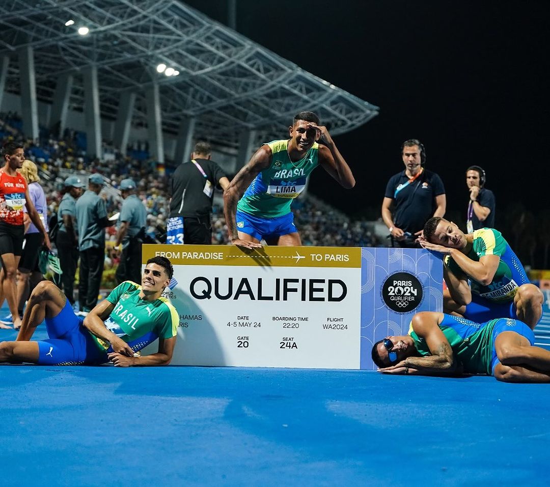 Equipe brasileira de atletismo do revezamento 4x400m 