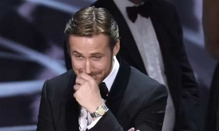 Ryan Gosling reage à gafe no Oscar 2017 