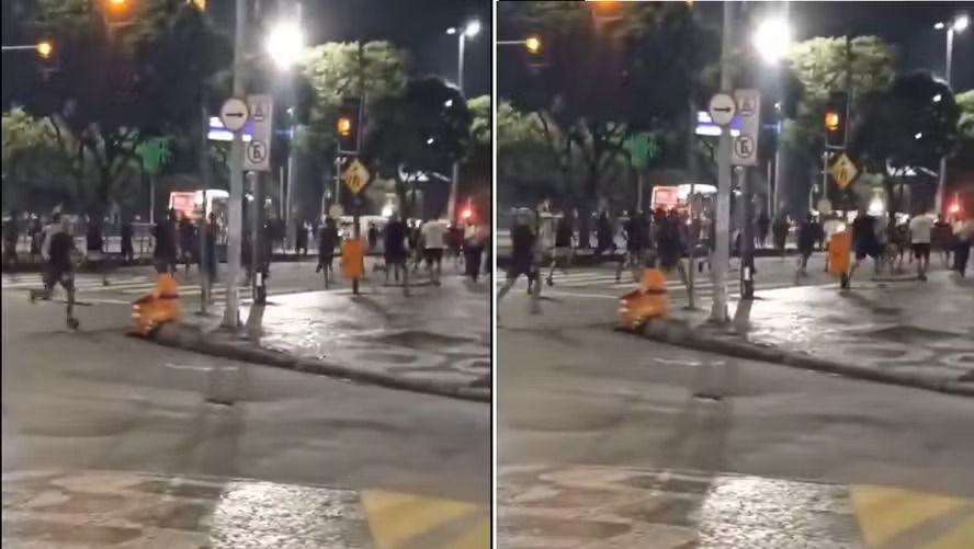 Menores de idade fizeram roubos na Avenida Presidente Vargas, na altura da Central do Brasil 