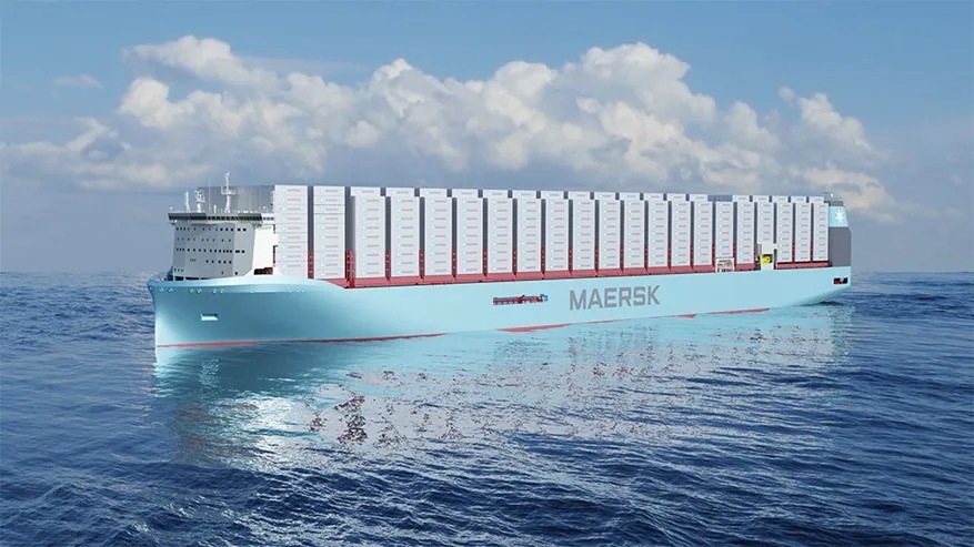 Navio de transporte de carga da Maersk