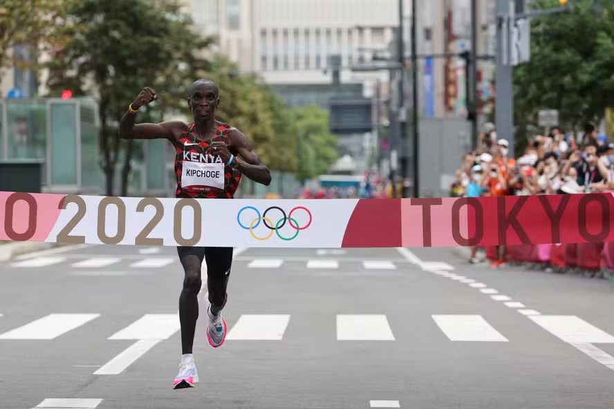 Eliud Kipchoge, bicampeão na maratona olímpica 