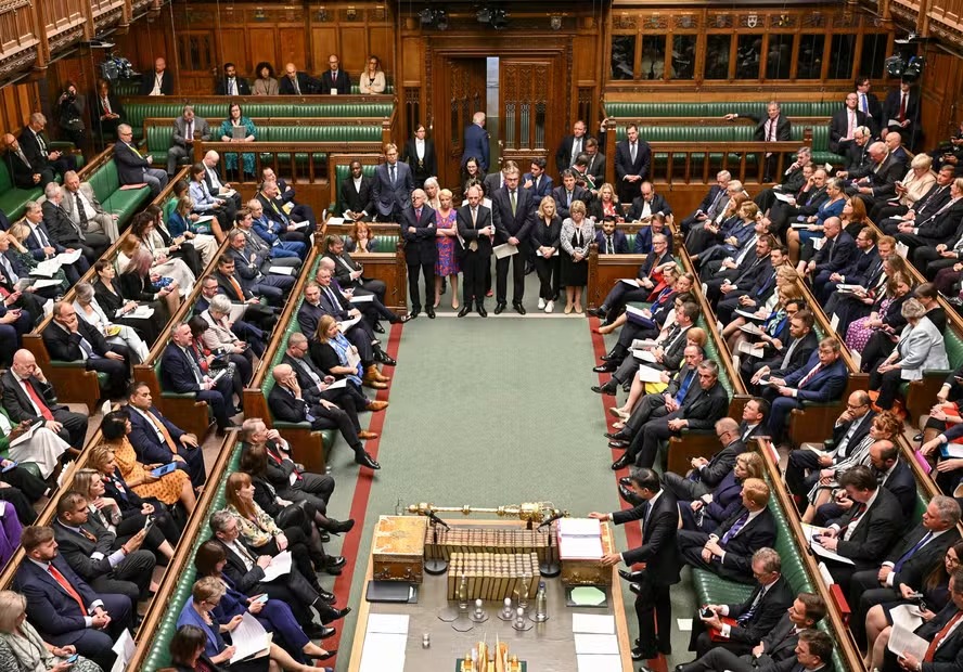 Plenário da Câmara dos Deputados do Reino Unido 