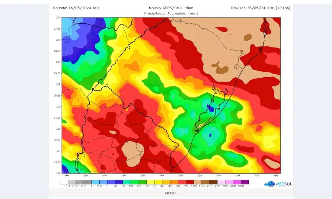 Previsão de mais chuvas no RS mantém estado em alerta