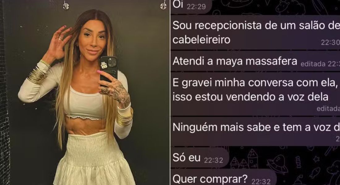 Maya Massafera se assusta com suposta venda de áudio com sua voz por atendente de salão