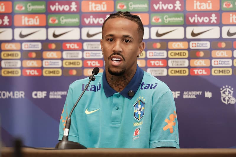 Éder Militão, zagueiro da Seleção Brasileira