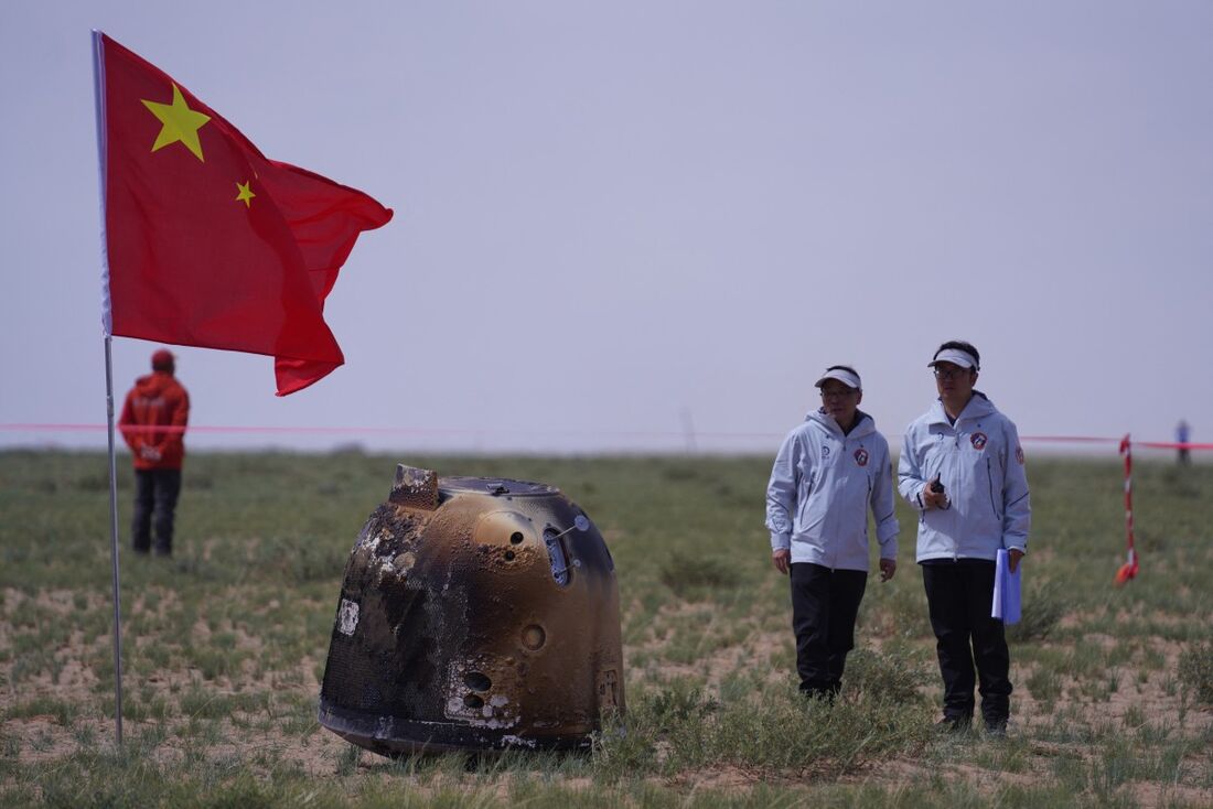 Sonda chinesa Chang'e-6 retornou à Terra com as primeiras amostras da história do lado oculto da Lua