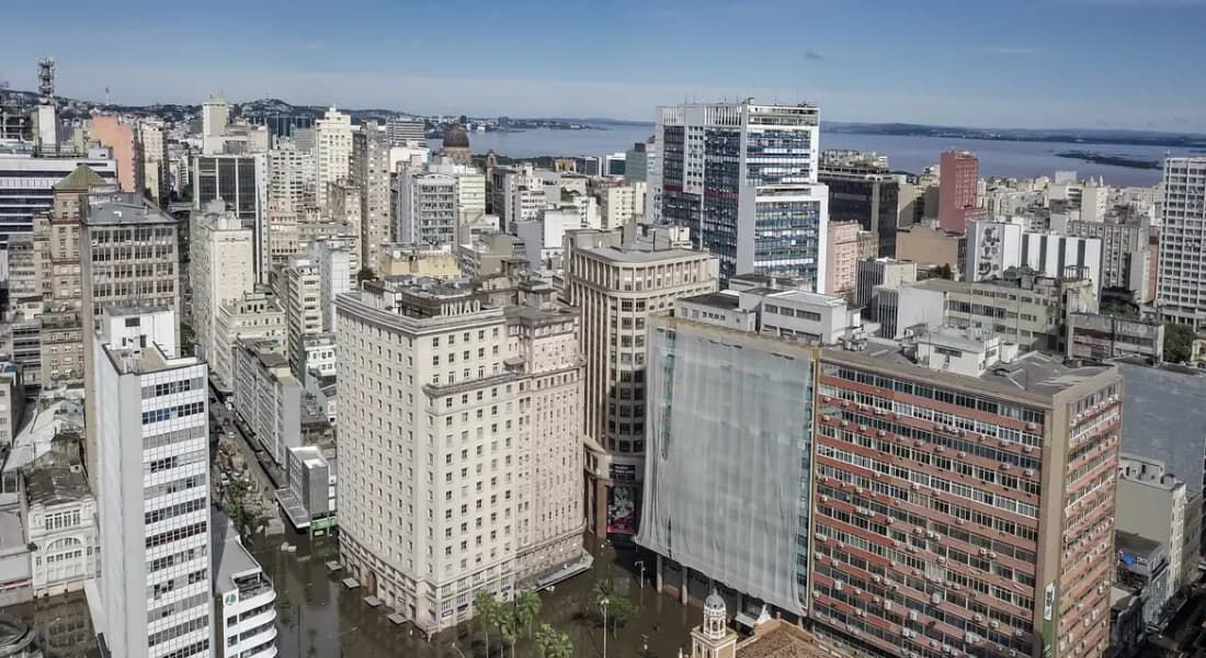 Calamidade no Rio Grande do Sul: Porto Alegre alagada