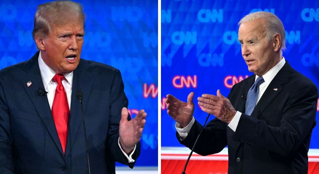 Debate contra Trump e Biden