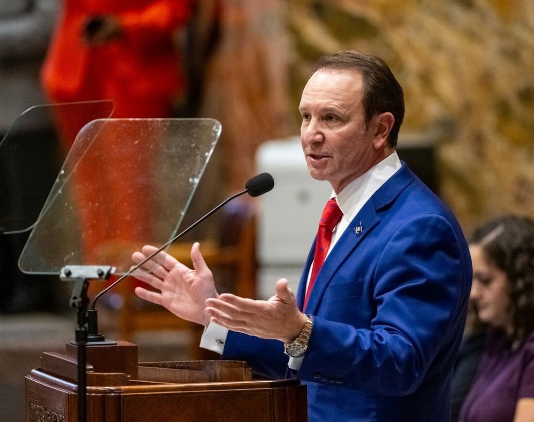 O governador de Louisiana, Jeff Landry