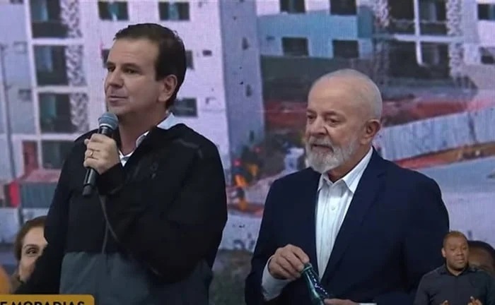 Lula participou da inauguração do Morar Carioca ao lado do prefeito Eduardo Paes