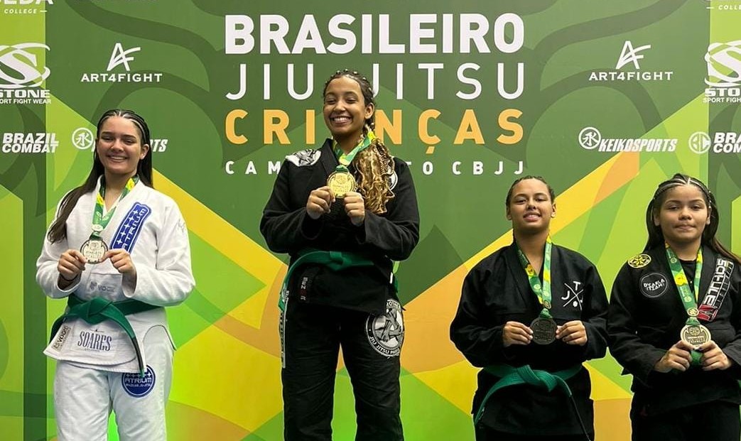 Kailane Valença foi campeã brasileir de jiu-jitsu, em São Paulo