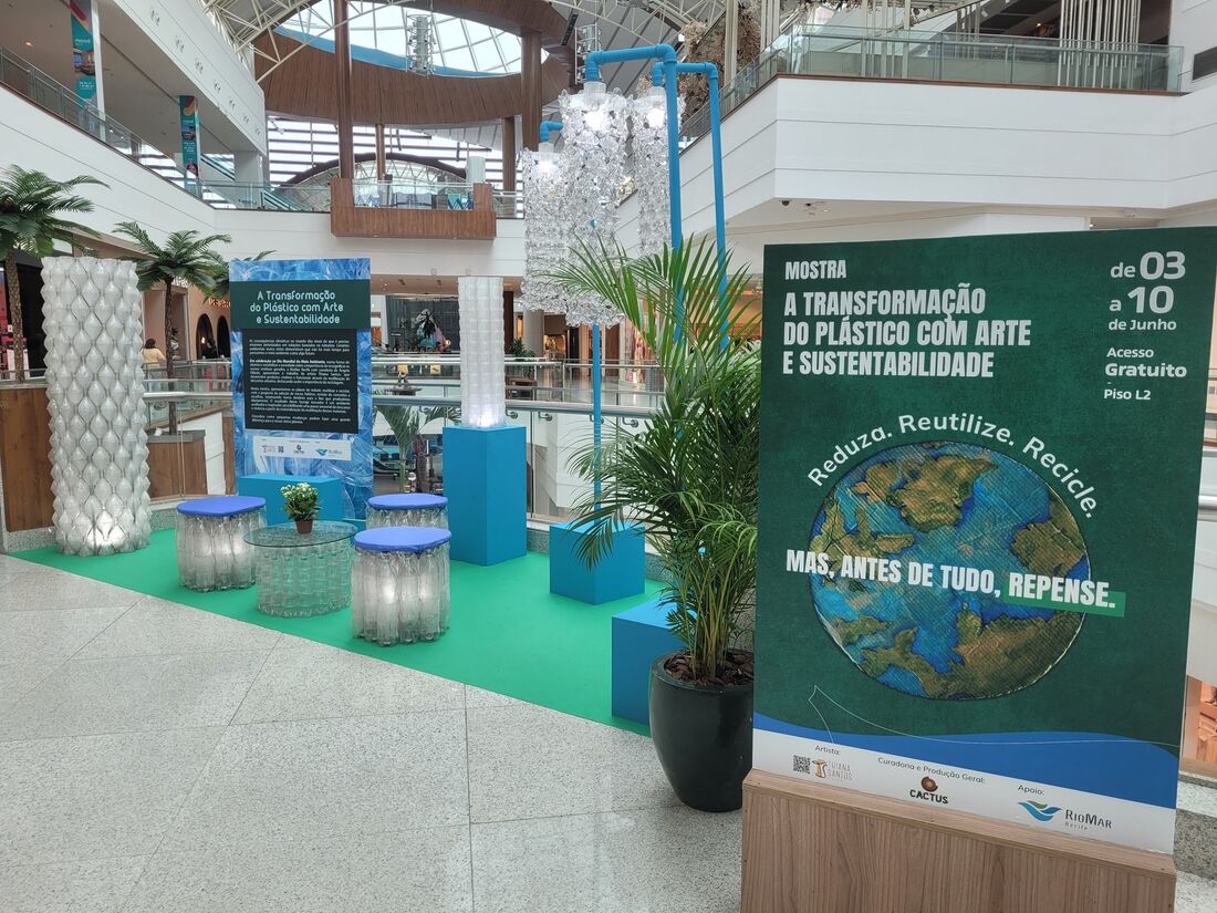 Mostra sobre sustentabilidade no Shopping RioMar