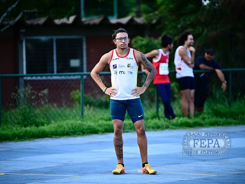 Hygor Gabriel, atleta do Projeto Atletismo Campeão de Pernambuco