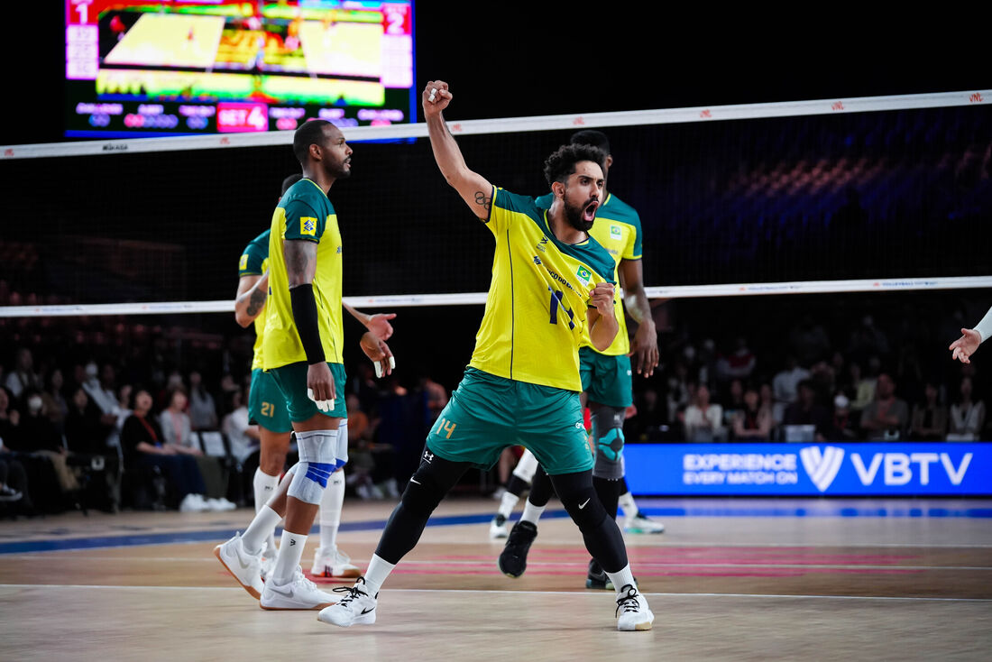 Seleção masculina se recupera na Liga das Nações de vôlei ao vencer a Polônia