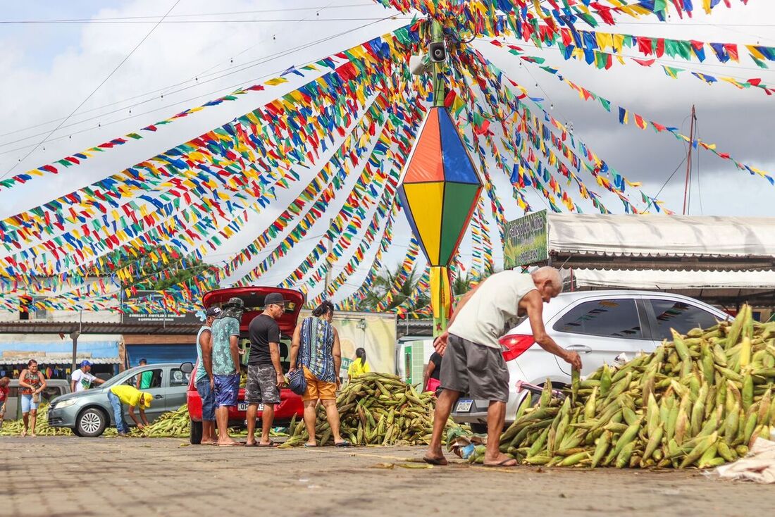 Pátio do Milho, que vai atender população durante 24h, a partir de segunda-feira (10), para compras de São João, no Ceasa-PE