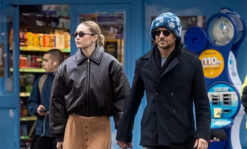A modelo Gigi Hadid e o ator Bradley Cooper