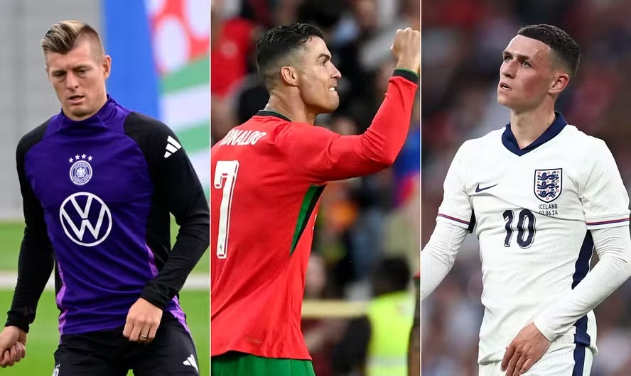 Kroos, Cristiano Ronaldo e Foden estarão na Euro 