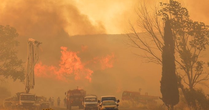 Incêndio floresta na Turquia