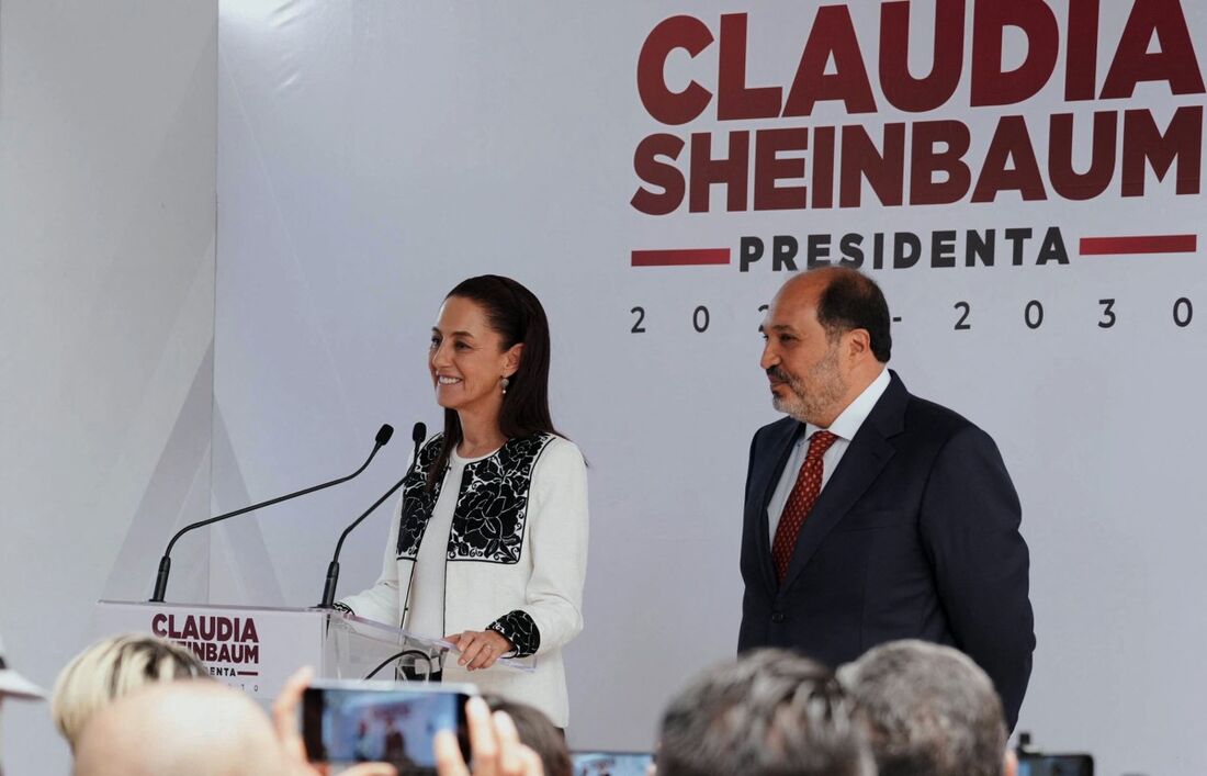 Presidente eleita do México, Claudia Sheinbaum, anuncia Lázaro Cárdenas, chefe do gabinete da Presidência.