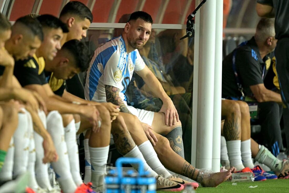 Messi deixou a final da Copa América lesionado