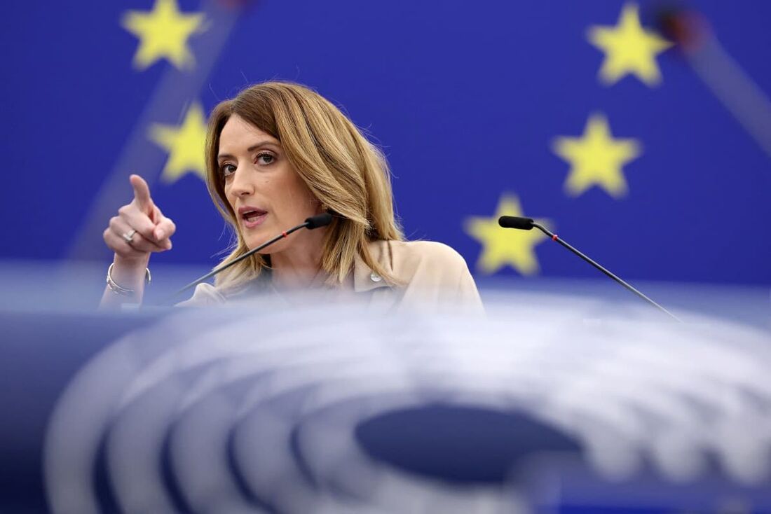 Roberta Metsola, presidente do Parlamento Europeu 