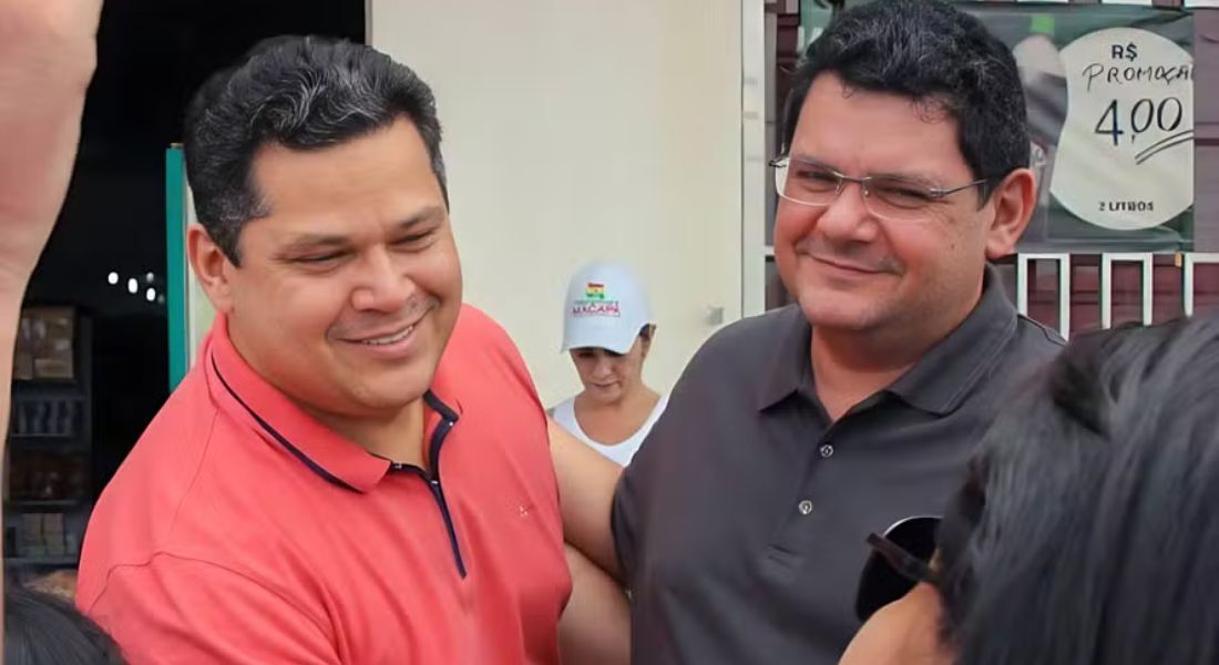 Davi Alcolumbre ao lado de seu suplente e irmão, Josiel, pré-candidato a prefeito de Macapá