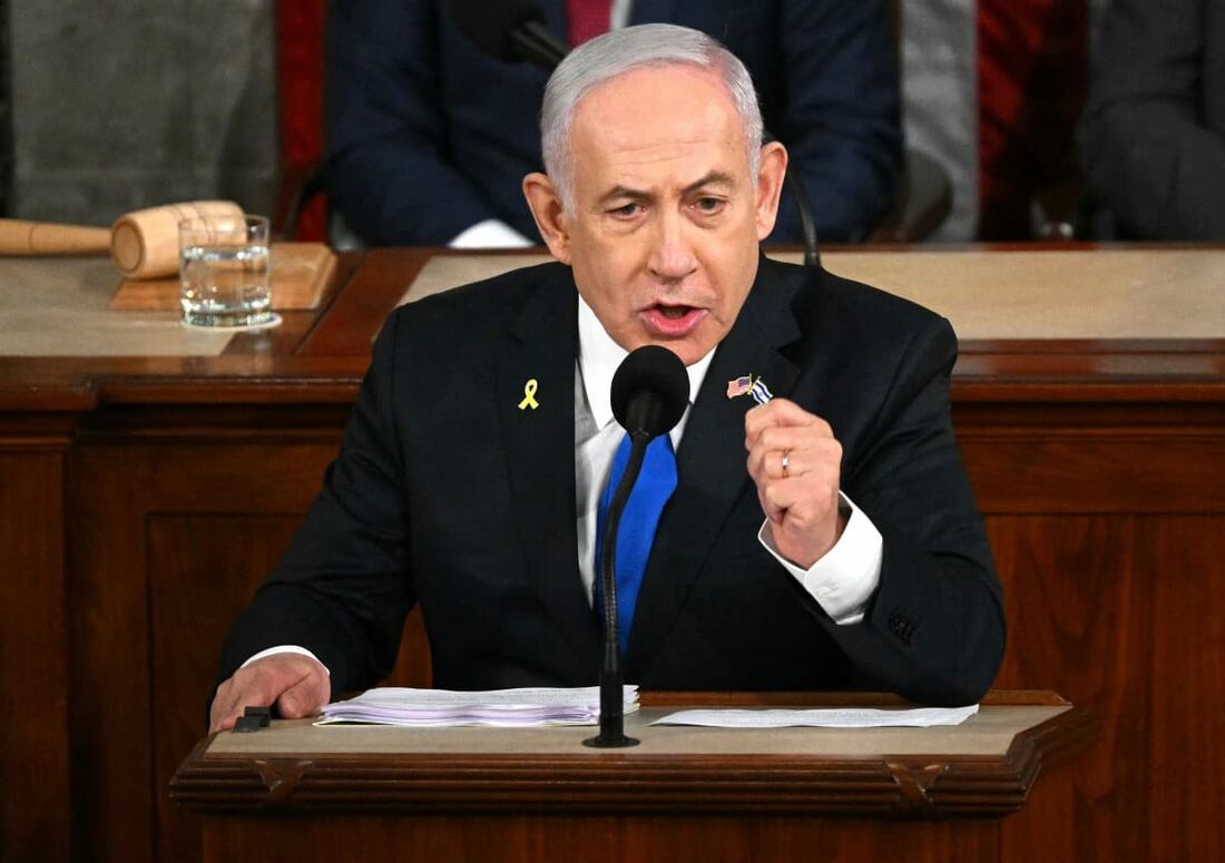 O primeiro-ministro israelense, Benjamin Netanyahu