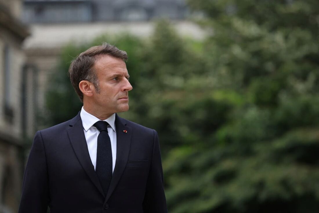 O presidente francês Emmanuel Macron