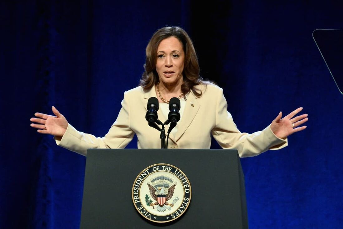 A vice-presidente dos EUA, Kamala Harris