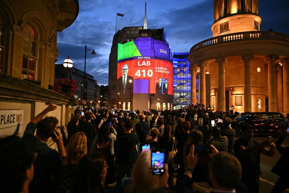 Resultado das eleições em Londres, em julho de 2024