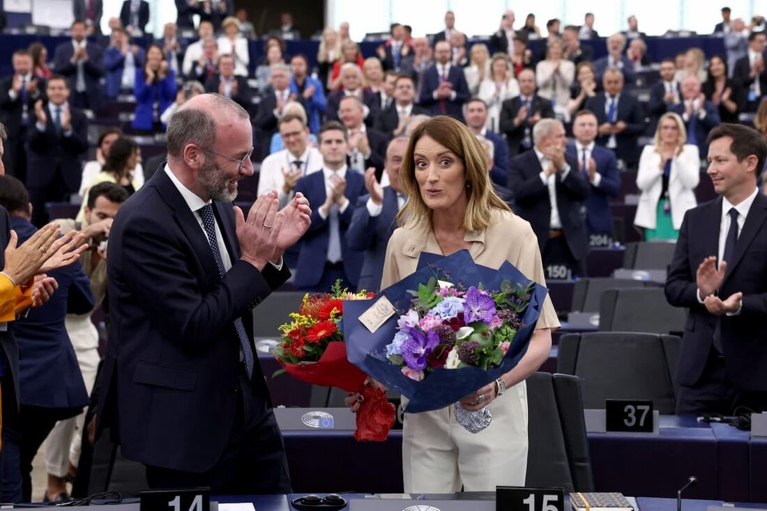 Parlamento Europeu inicia legislatura e reelege Roberta Metsola como presidente