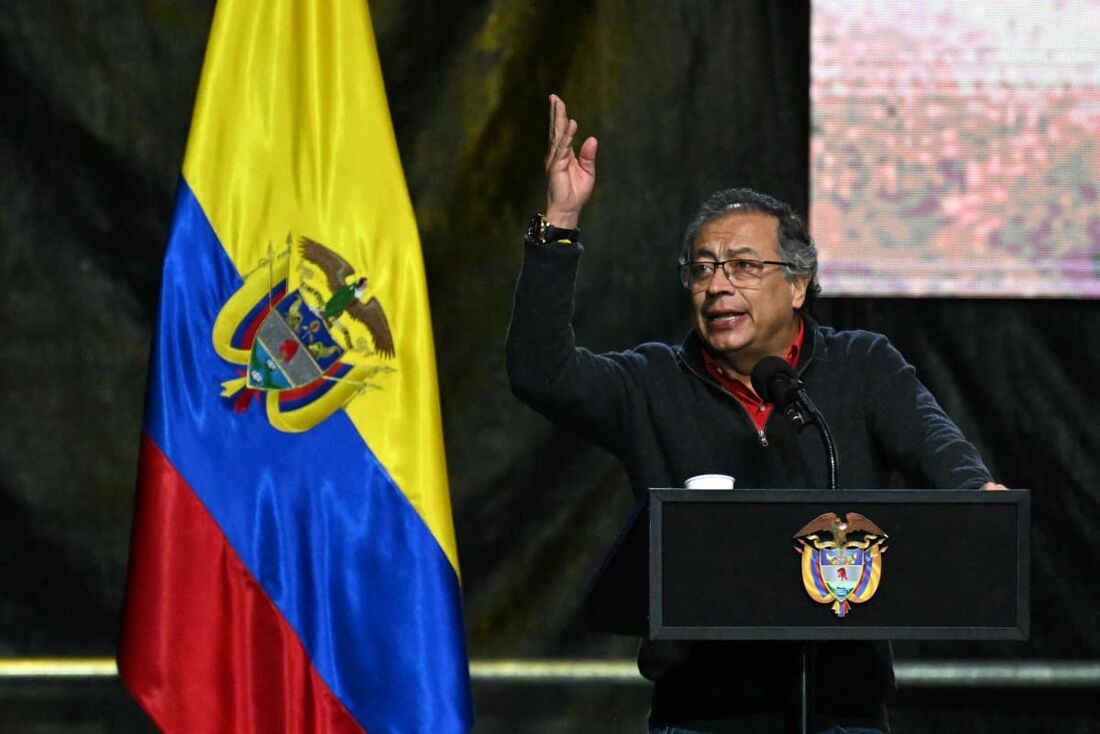 O presidente colombiano, Gustavo Petro