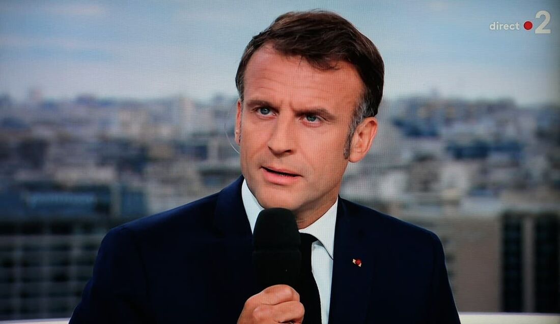 O presidente francês Emmanuel Macron 