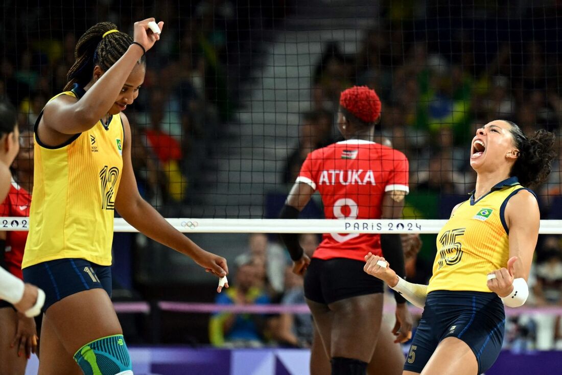 Brasil vence na estreia do vôlei, em Paris