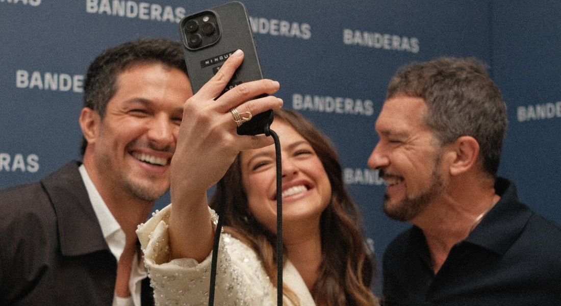 Antonio Banderas, Agatha Moreira e Romulo Estrela