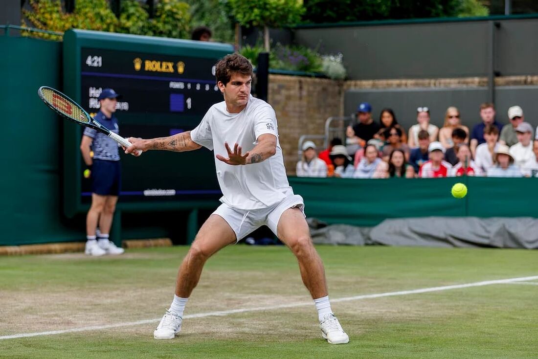 Thiago Wild oscila e cai na 2ª rodada de Wimbledon 