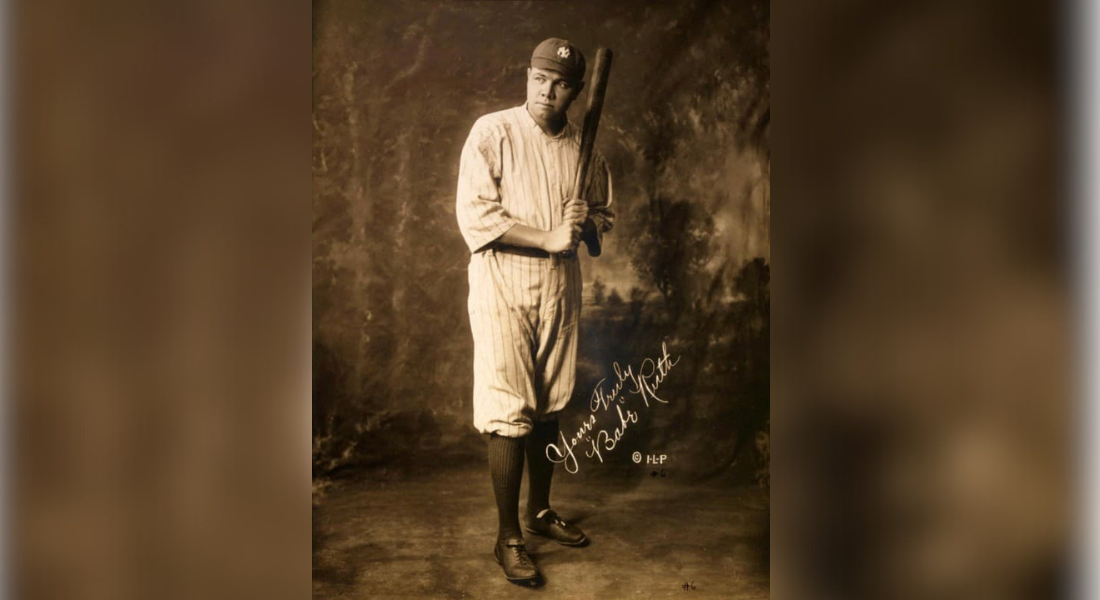 Babe Ruth em foto de 192-0