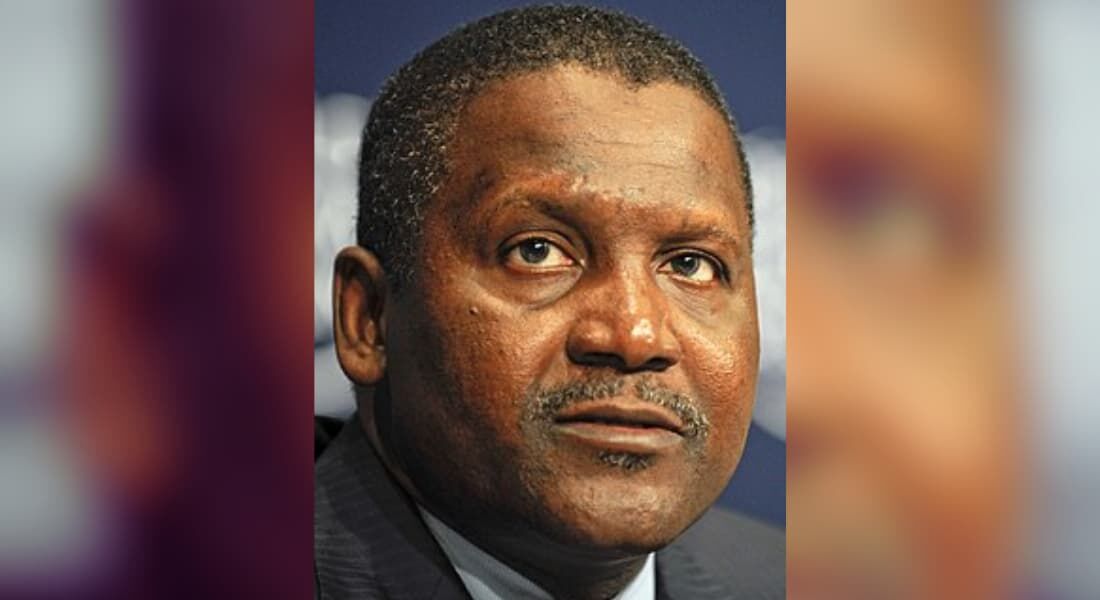 Aliko Dangote, dono da Dangote Cement, maior produtora de cimento da África, é a pessoa mais rica do continente.